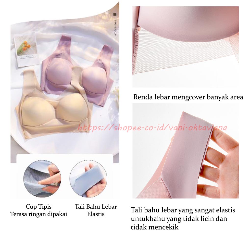 Bra Wanita Tanpa Kawat Bra Seamless Wanita pakaian dalam Bra Push up Tank-top