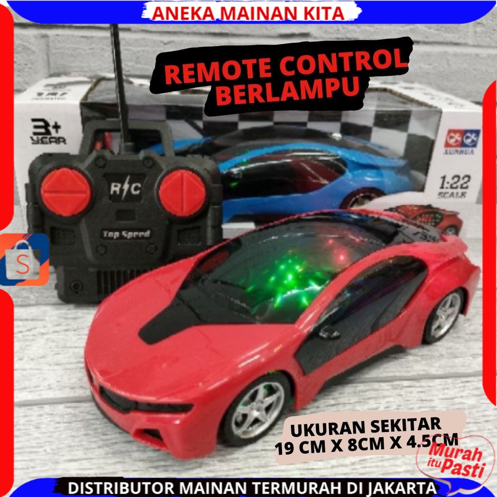 (BISA COD)Mobil Remote Control  Supercar  Remote kontrol Mobil Balap Berlampu 3D