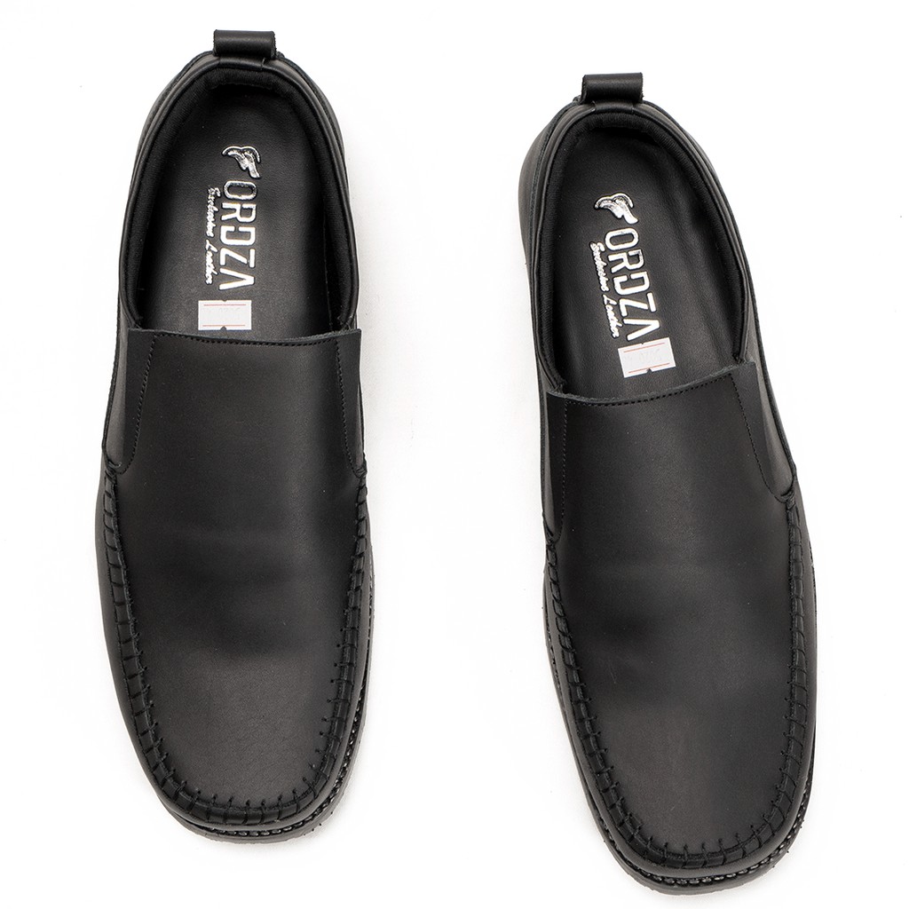 Sepatu Slip On Pria Big Size Casual Semi Formal Kulit Asli 5020