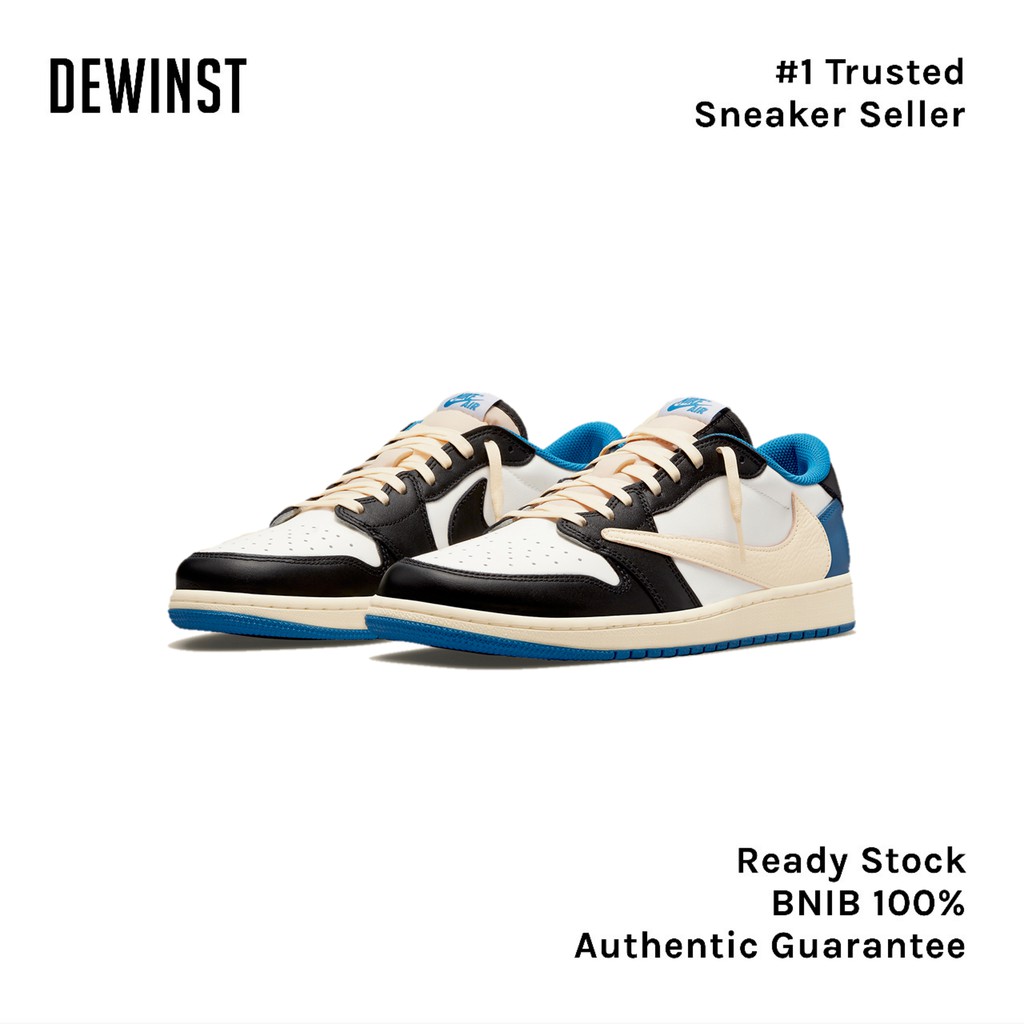 Air Jordan 1 Low Travis Scott X Fragment BNIB RESMI ORIGINAL