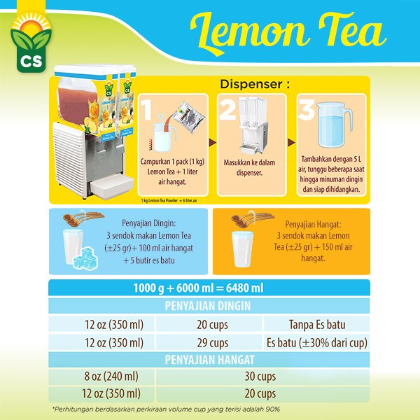 

Lainnya-Minuman-Bubuk- Cs Food Lemon Tea - 1 Kg -Bubuk-Minuman-Lainnya.