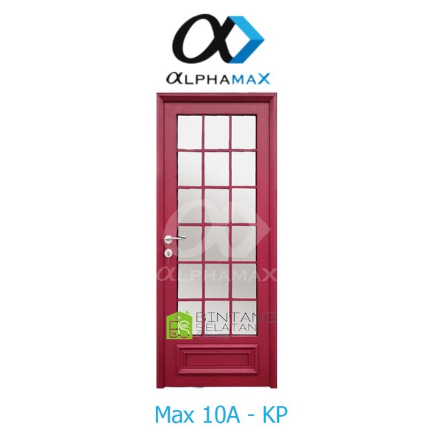 PINTU UTAMA ALPHA MAX PINTU KACA ELEGANT MAX 10A - KP