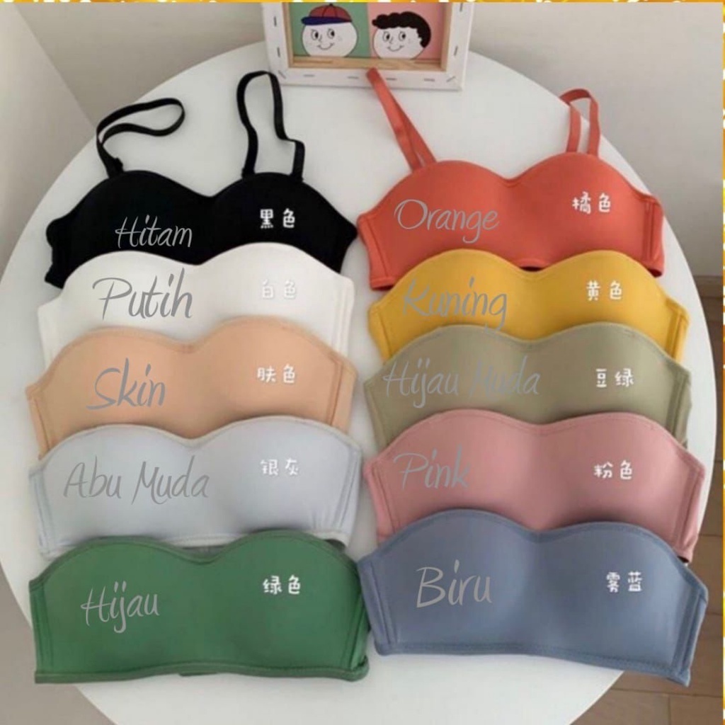 Bra Half Cup Hot Bra Model Seamless Tanpa Kawat Seamless