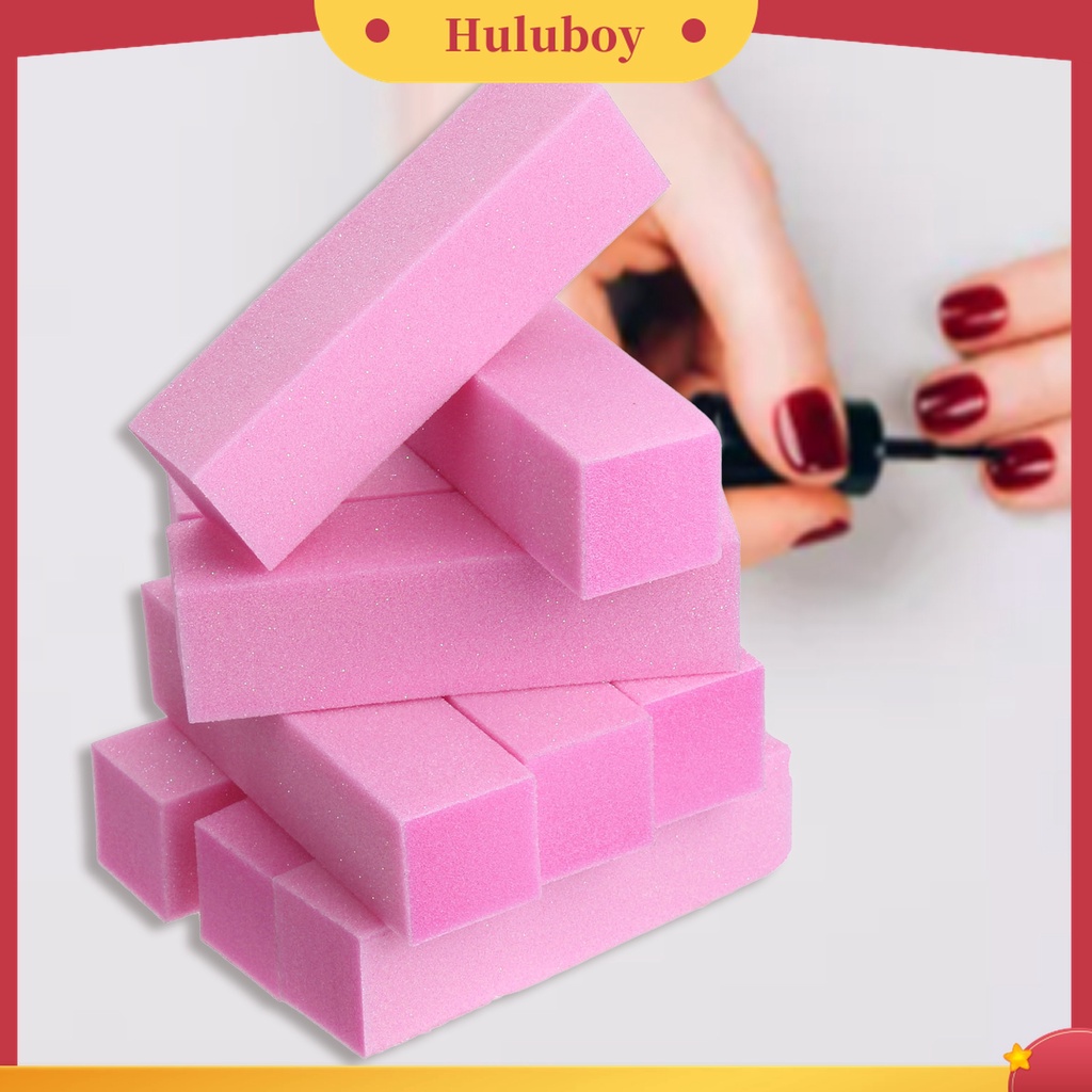 Huluboy Huluboy♡ 10pcs / Set Alat Kikir Kuku Multifungsi 4 Sisi Anti Abrasion Untuk Manicure Pedicure