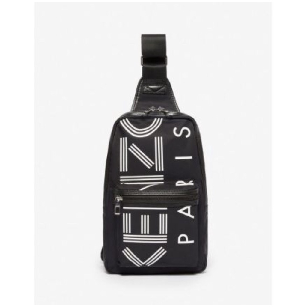 Kenzo Crew Logo Crossbody Bag in Black - ORIGINAL 1000%