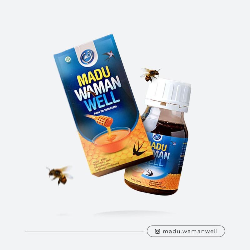 Madu Waman Well Madu Flu Batuk Demam Radang Tenggorokan Amandel Anak Madu wamanwell 250 gr ASLI