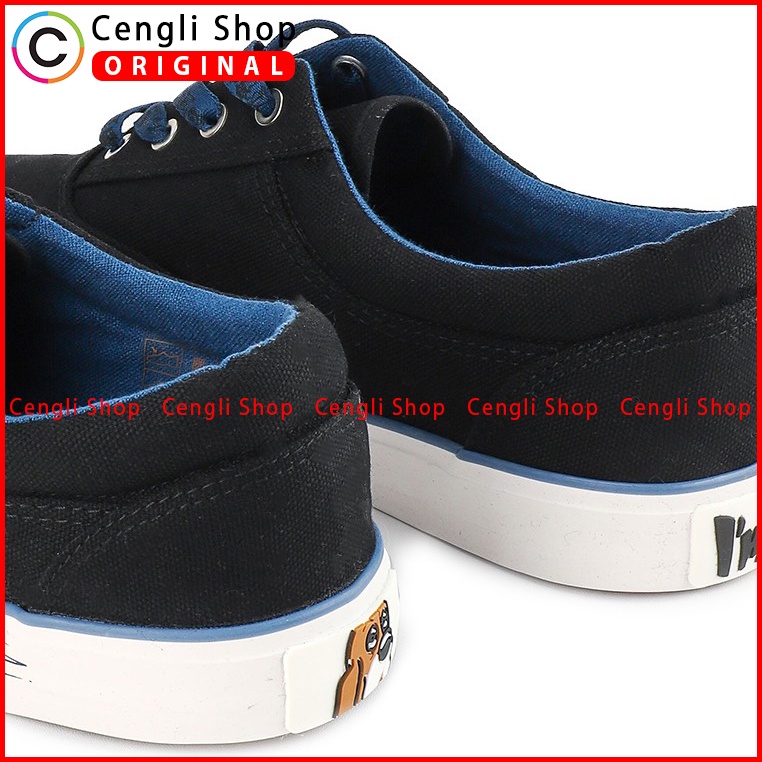 SEPATU SNEAKER PRIA HUSH PUPPIES ORIGINAL CASUAL KETS ASLI HITAM HM014