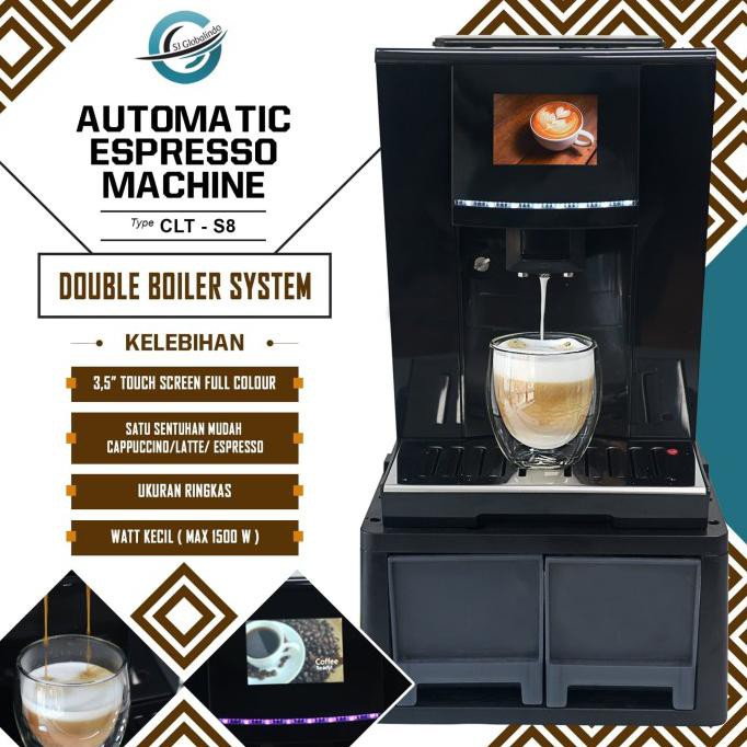 Jual Nordic Clt S8 Mesin Kopi Otomatis Automatic Coffee Espresso Maker Indonesiashopee Indonesia 4716