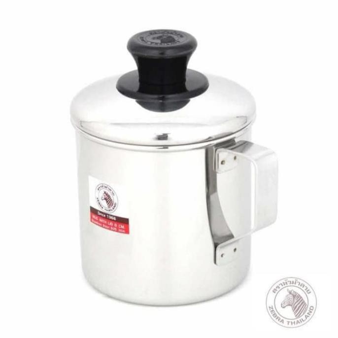 Zebra Mug 14 Cm With Lid (110114) / Mug Stainless Bahan Stainless