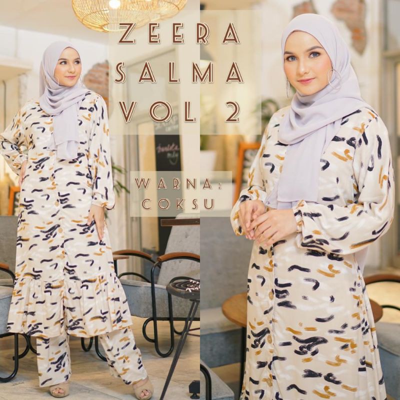 Daster arab ZEERA SALMA Gamis Rayon Setelan