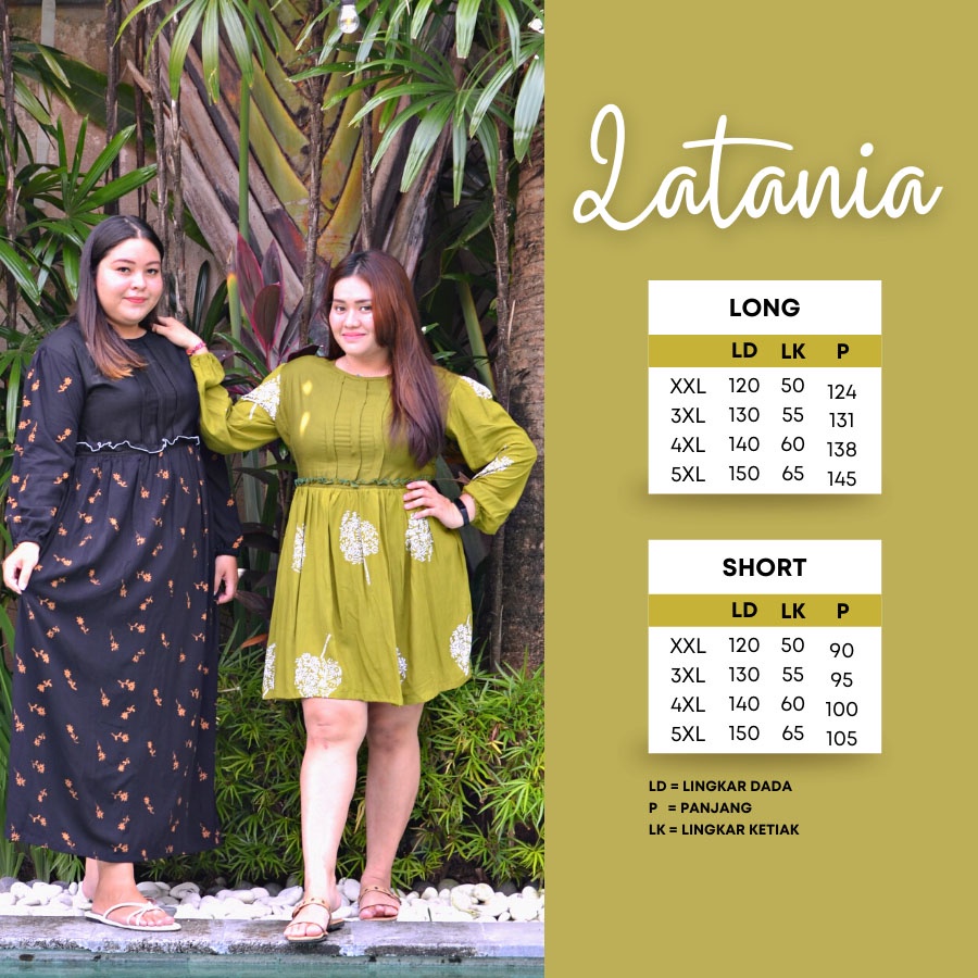 Balicihui Dress Latania Long Dress Plus Size Big Size Jumbo Gamis