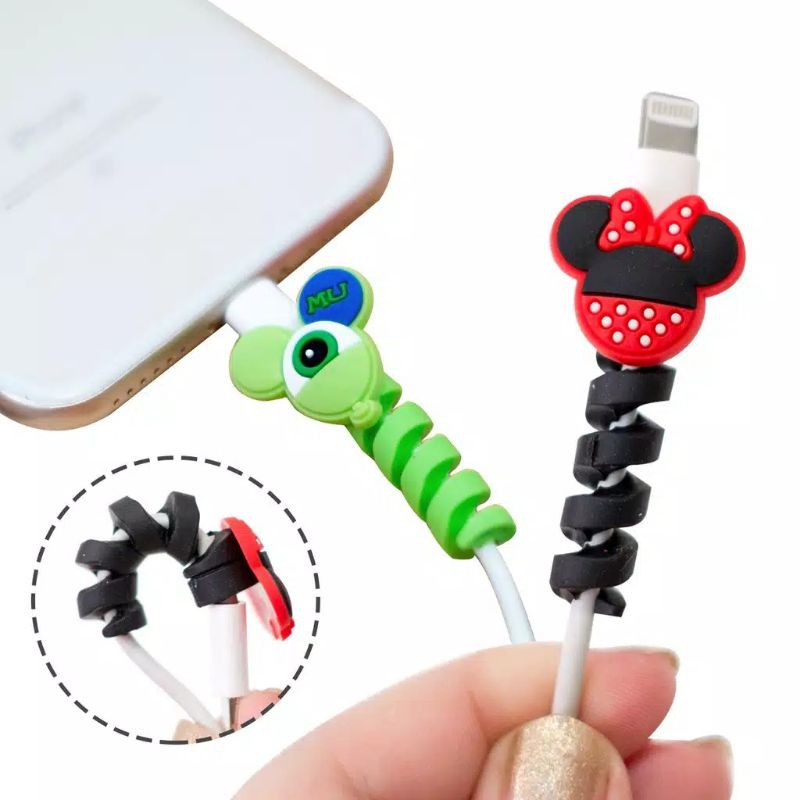 PELINDUNG UJUNG KABEL/DISNEY/CABLE SAVER TWIST/KABEL PROTECTOR/CABLE PROTECTOR