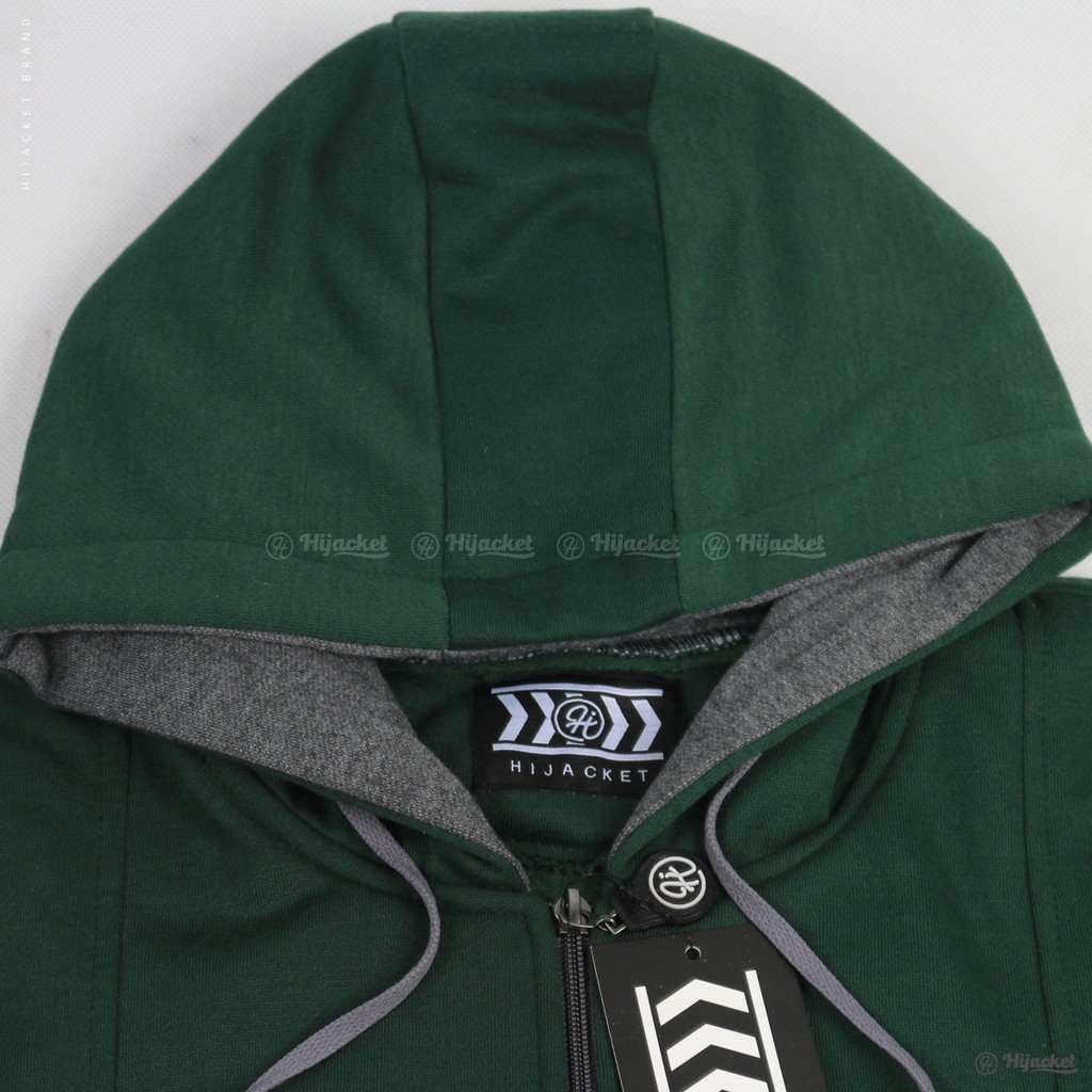 NEW hijacket elektra jaket wanita hoodie all varian warna GREEN L & XL-7