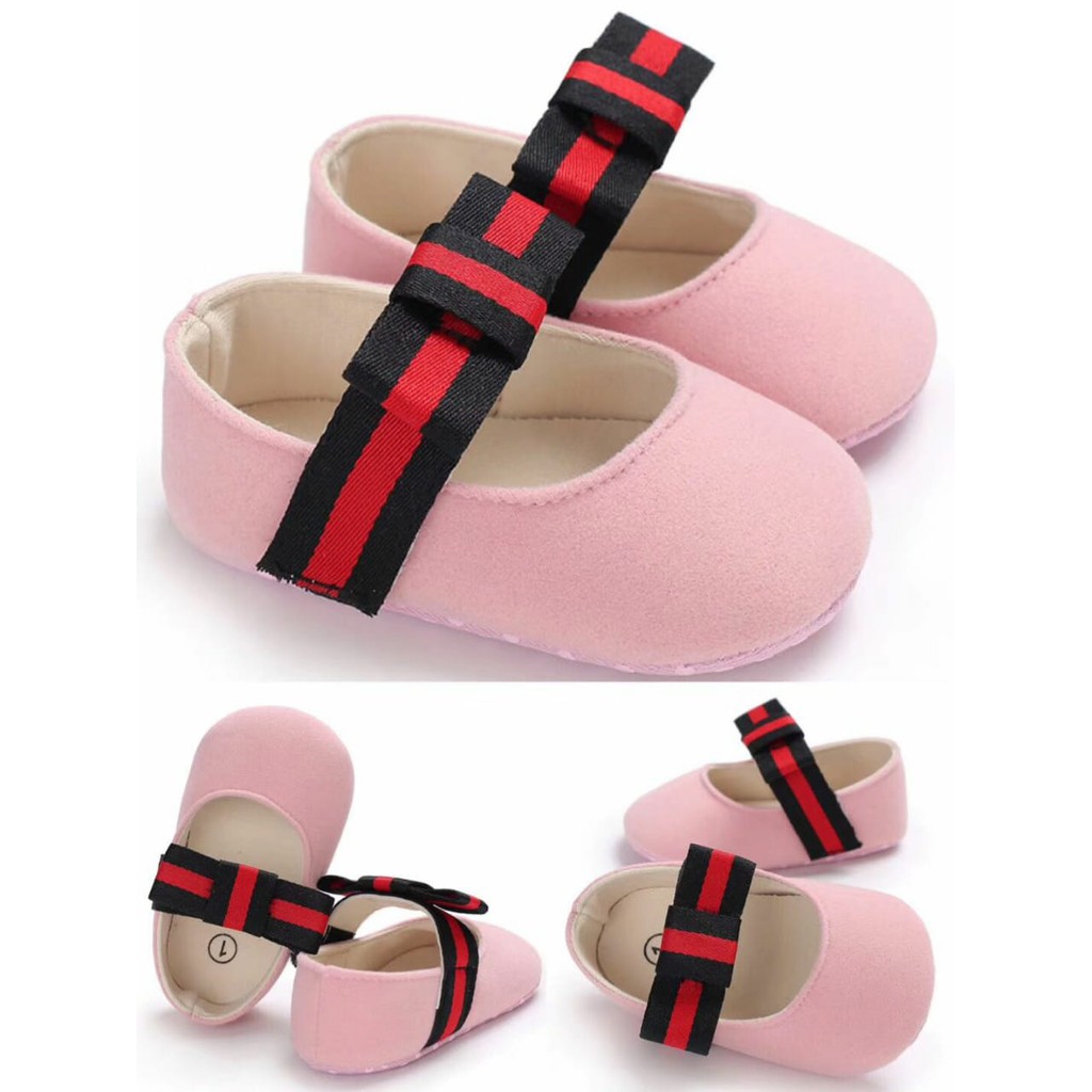 SEPATU BAYI PEREMPUAN IMPORT PREWALKER BAYI PInk Vos