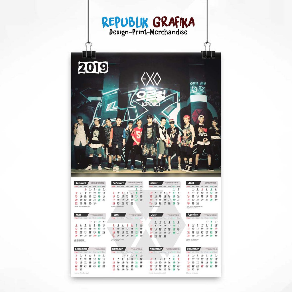 KALENDER KPOP, BTS, BLACKPINK, EXO, WANNA ONE, KALENDER 2022