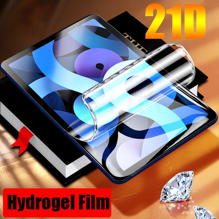 Film Pelindung Layar 21d Bahan Tpu Hydrogel Untuk Ipad Pro 11 12.9 9.7 10.2 10.5 2020 2019 2 3 4 Air 3 4 5 Mini 1 2 3 4 5