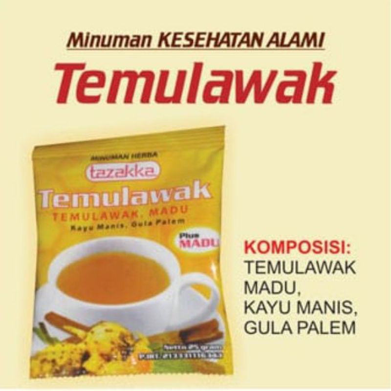 

Minuman Instan Temulawak Original Tazakka Alami Tanpa Efek Samping 1 Renteng