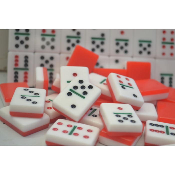 Game Domino Batu Set Balok Tebal Gaple QQ Mahjong Kartu 1,7CM 047-2