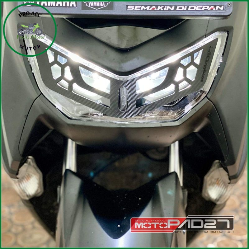 motopad27 garnish lampu depan Yamaha NEW NMAX 2022 2021 2020