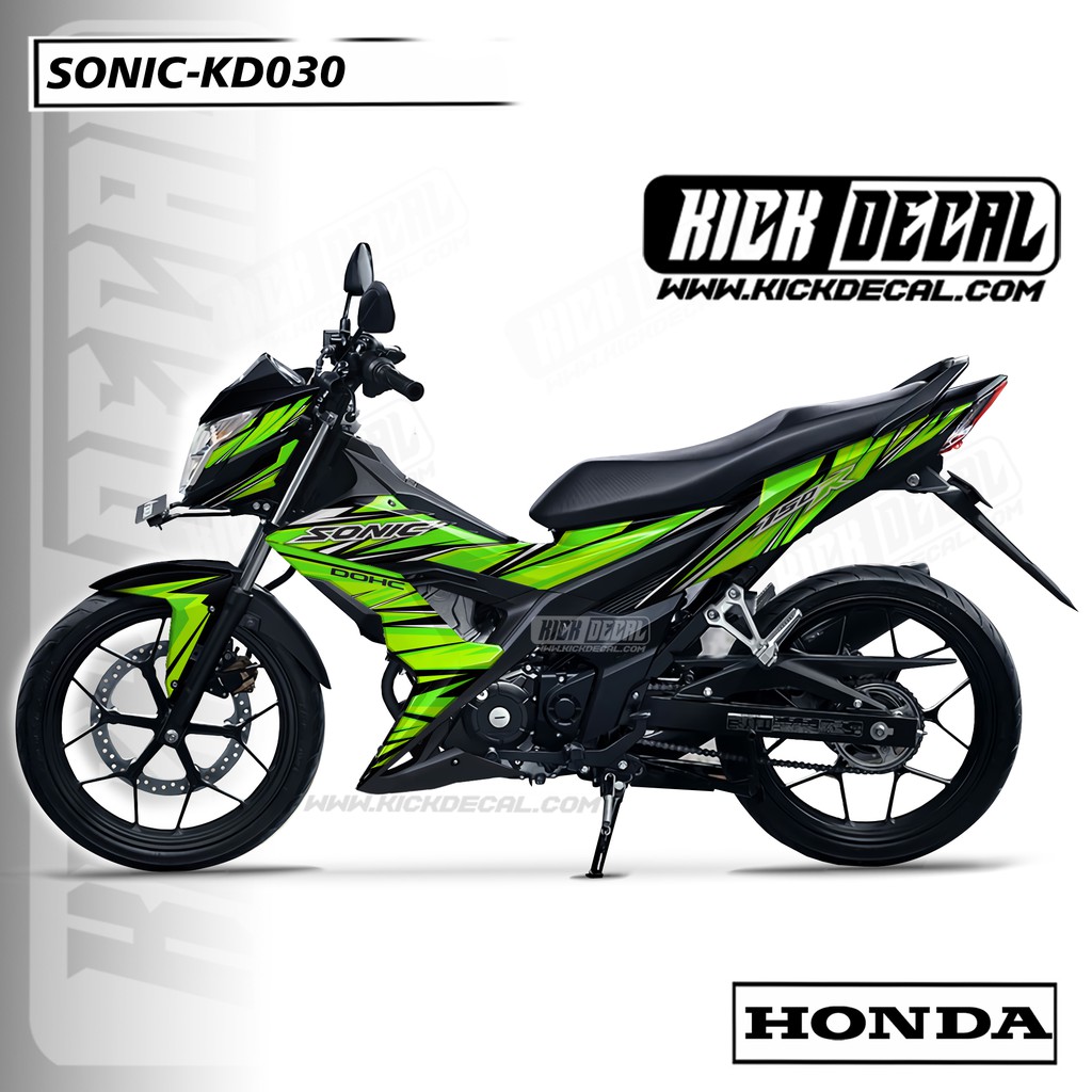 STICKER DECAL MOTOR HONDA SONIC HIJAU - KD030