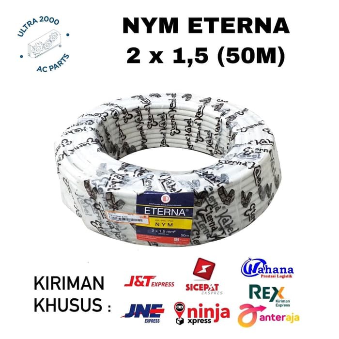 Kabel NYM 2 x 1.5 ETERNA 50M/ETERNA CABLE 2x15/NYM ETERNA 2x1.5