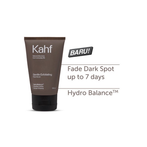 Kahf Gentle Exfloating Face Scrub Wajah Pria Anti Kusam Noda Hitam