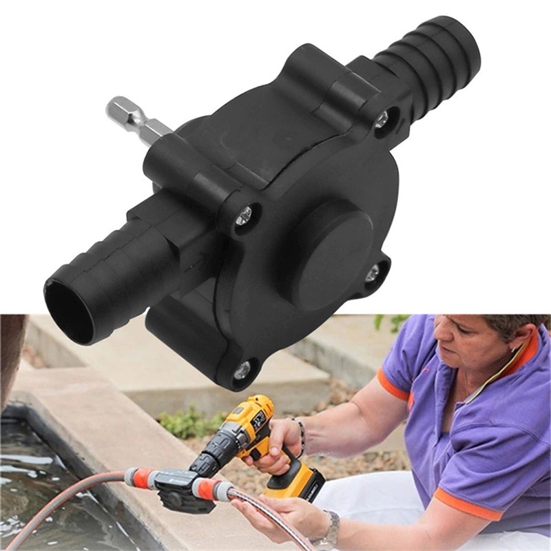 Pompa Air Bor Heavy Duty Self-Priming Hand Electric Drill Powered Water Pump - JET101 - Black