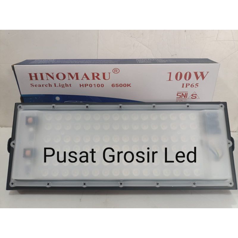 Hinomaru Lampu Sorot Led 100 Watt / Flood Light Hinomaru 100 Watt Putih