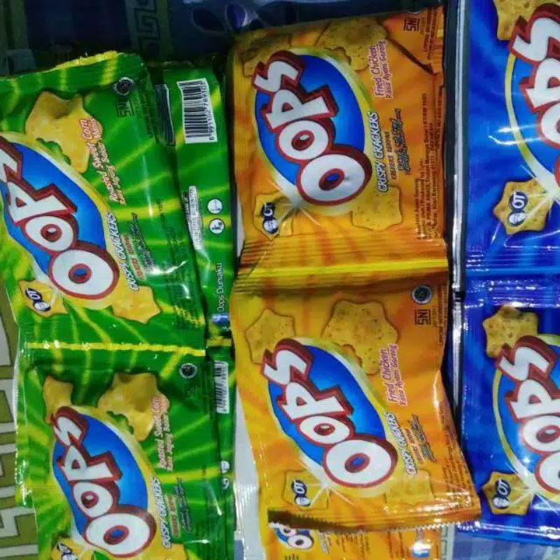 

snack oops - 1 renceng isi 10 pcs @14 gr gramasi ke 12gr