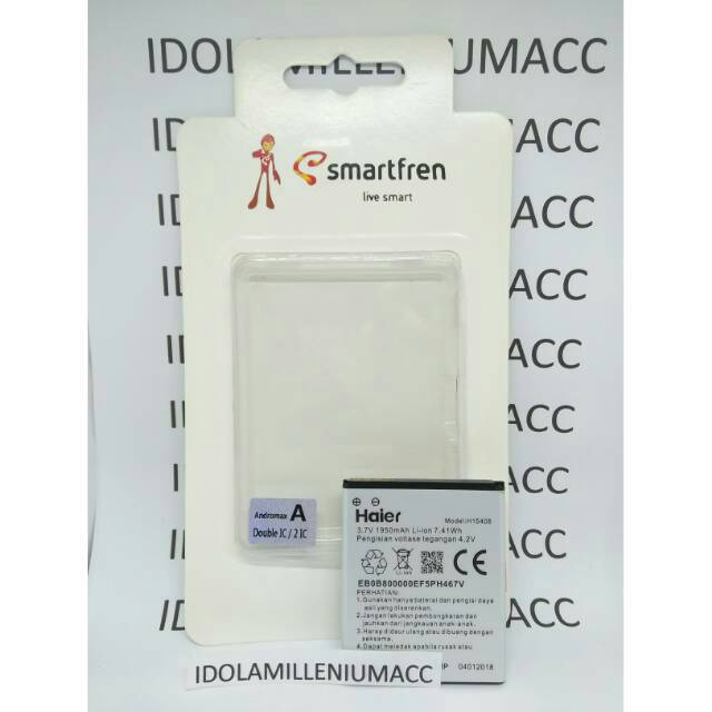 Baterai Smartfren Andromax A 4G Lte Haier 1950mAh Original 99%