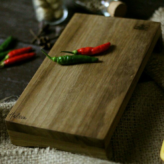 Telenan Jati Persegi Kaki talenan kayu jati murah