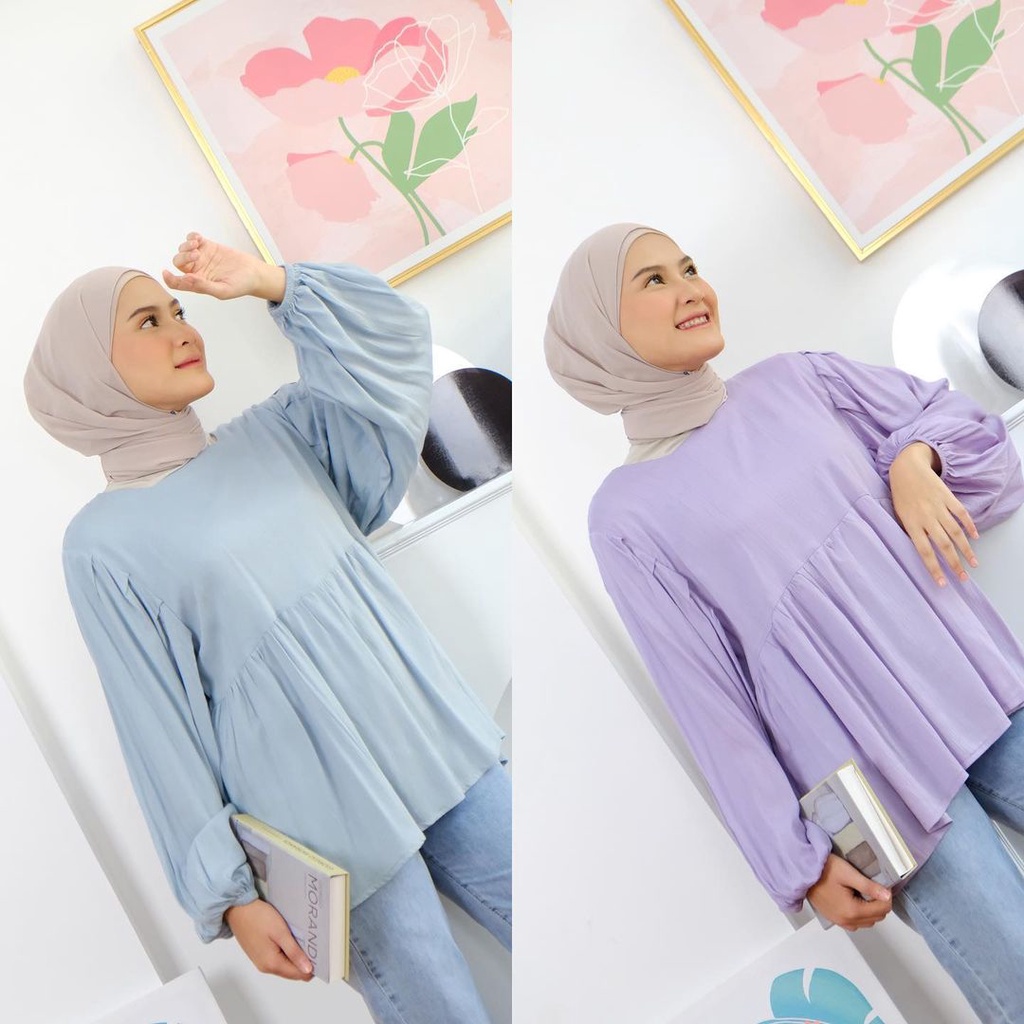 ALFAZZA STORE - CLOUDY BLOUSE  RAYON PREMIUM RANDOM - ATASAN WANITA - TERMURAH
