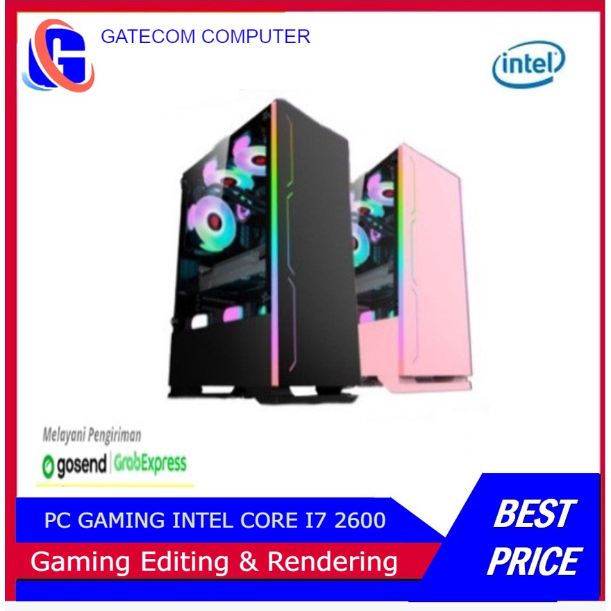 PC Gaming Intel Core i7 2600  ( GTX 1050Ti 4GB DDR5 ) Siap Gaming Rendering &amp; Editing