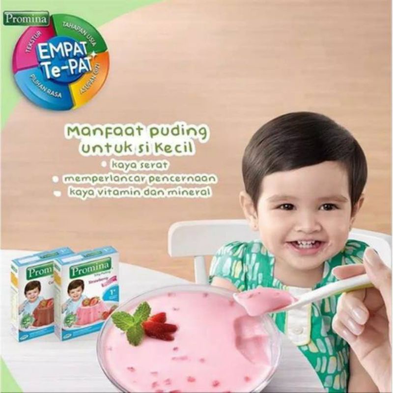 Promina Silky Pudding Bayi Makanan Cemilan Baby Anak Bergizi rasa COKELAT Strawberry Pudding Promina