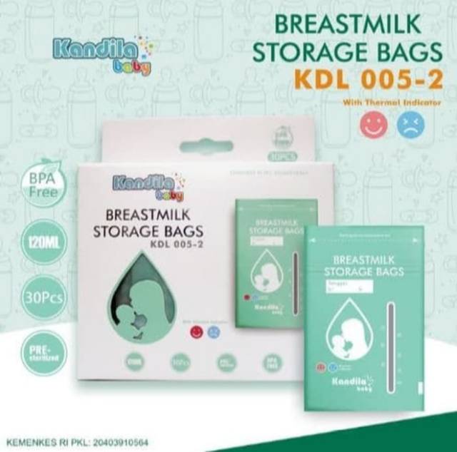 KANDILA Baby Kantong ASI 120ml Isi 30 Breastmilk Storage Bag