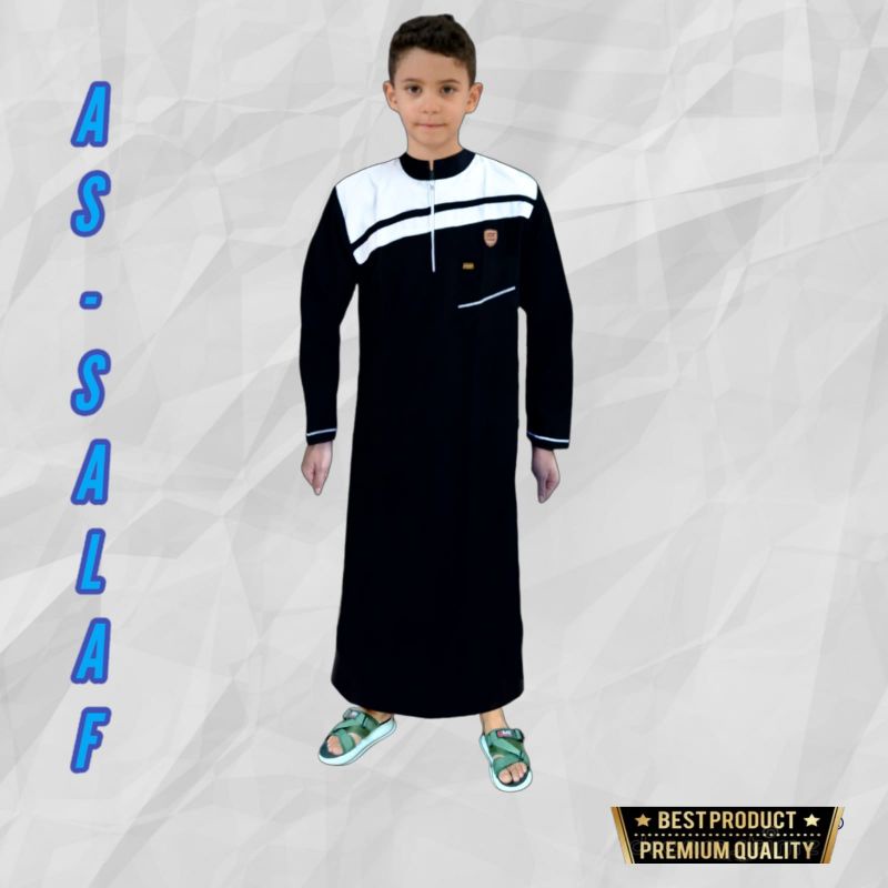 AS-SALAF/jubah anak laki laki/gamis pakistan anak TK,SD,SMP usia 1-14 tahun