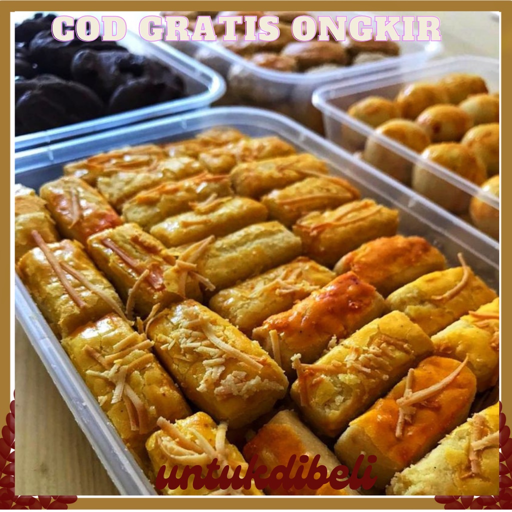 

Kue Kering Kastangel Kemasan Box 500ml / kue kering cocok untuk hampers