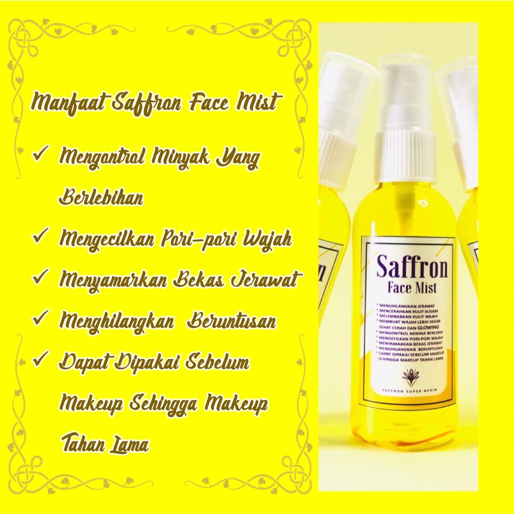 facemist safron safron face mist saffron face mist