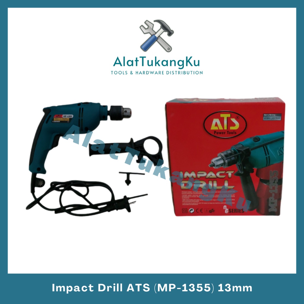 ATS Bor Listrik 13mm / Mesin Bor ATS MP 1355 / Mesin Bor Listrik Impact Electric Impact Drill ATS