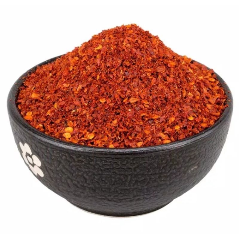 

Gochugaru HALAL MUI / Bubuk Cabe Cabai Red Pepper Powder Korea - Kasar & Halus gochukaru/Boncabe