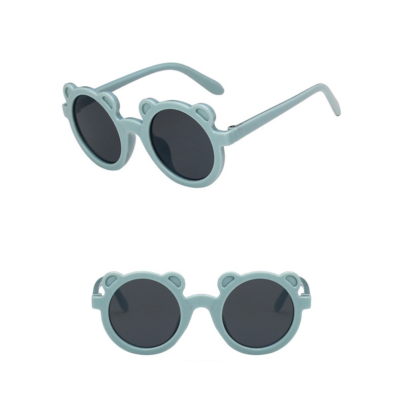 Kacamata Anak Beruang Fashion Telinga Beruang Kaca Mata Hitam High Quality Kids Sunglasses Kaca Mata Murah Import TOSERBA-BIRU