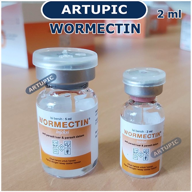 Wormectin Injeksi 5 ml Obat Scabies Suntik Injeksi Kudix Kutu Jamur Caplax Cacing Kucing Kelinci