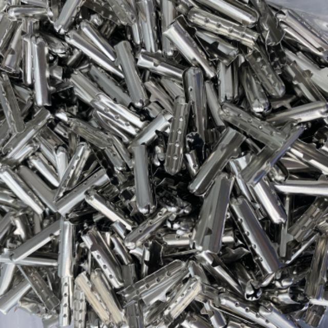 Aglet 4 x 23mm / Pengganti Ujung Tali Sepatu 4pcs-Silver 4pcs