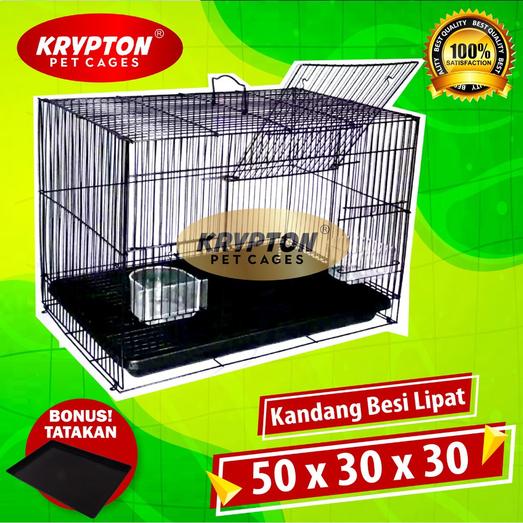 Kandang Burung, Sugar Glider, Kelinci, Hamster, Ternak, Umbaran - Besi Lipat Tebal