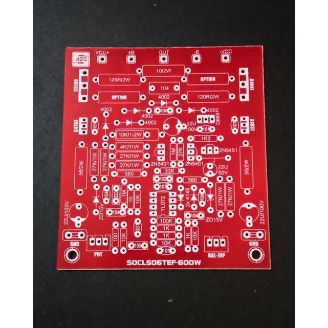 PCB 600W SOCL 506 Mono TEF Input Balance