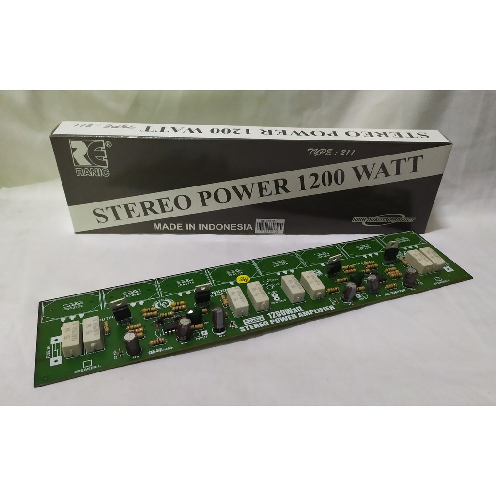Kit Power Stereo 1200 Watt Kit Ranic Type 211