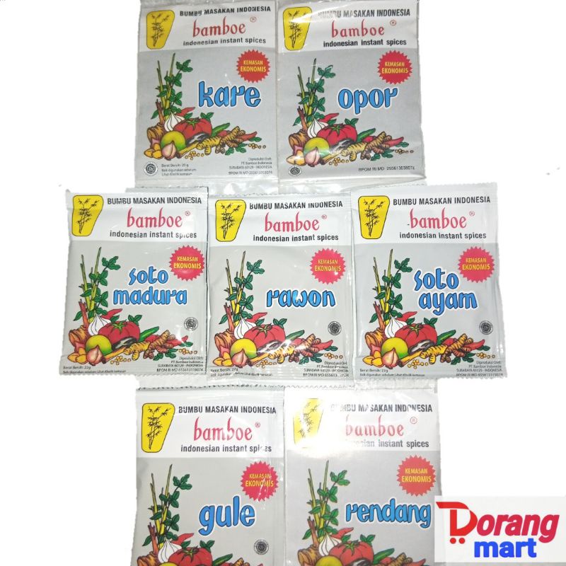 

Bamboe bumbu instan kemasan mini 20g