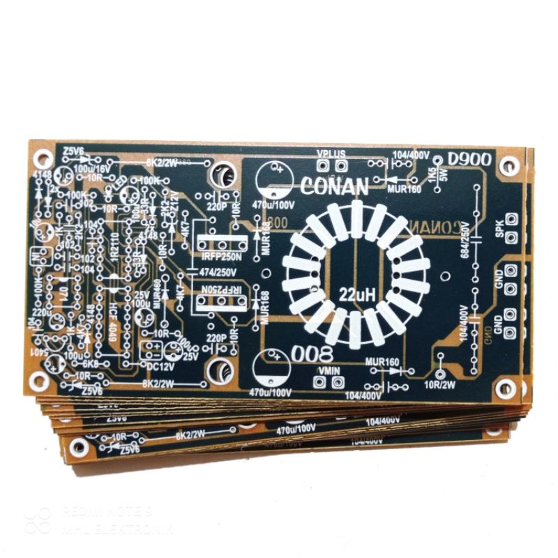 PCB Power Amplifier Class D900 Tipe 008 Conan