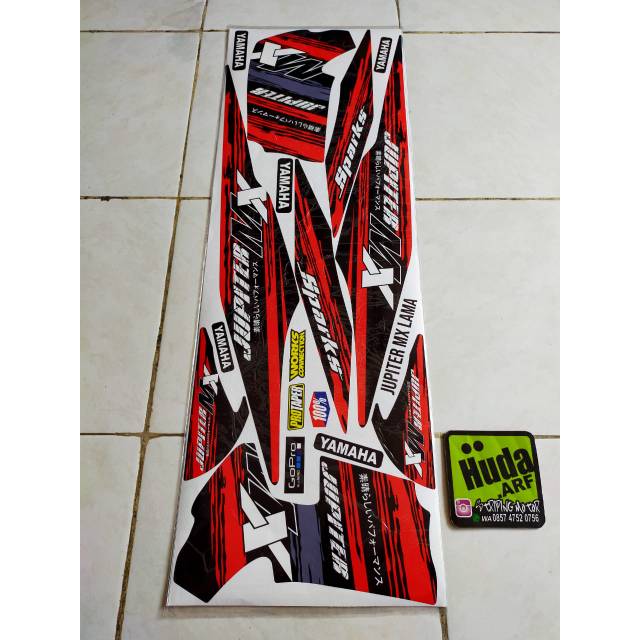 Striping sticker variasi jupiter mx old spark