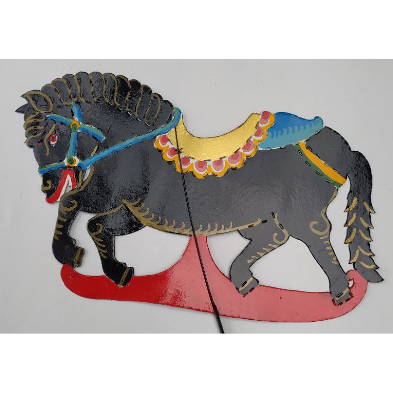 Wayang kertas mainan HEWAN BINATANG KUDA 50 cm